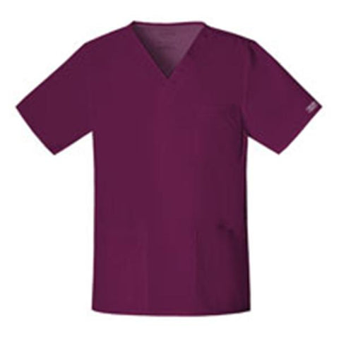 Cherokee Workwear Shirt Scrub Cherokee 4725 Unisex X-Small Wine Each - 4725-WINW-XS
