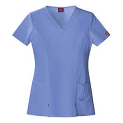 Dickies Shirt Scrub Dickies 82851 Womens 2X Large Ceil Blue Each - 82851-CBLZ2X