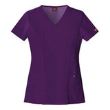 Dickies Shirt Scrub Dickies 82851 Womens Large Eggplant Each - 82851-EGPZ-L