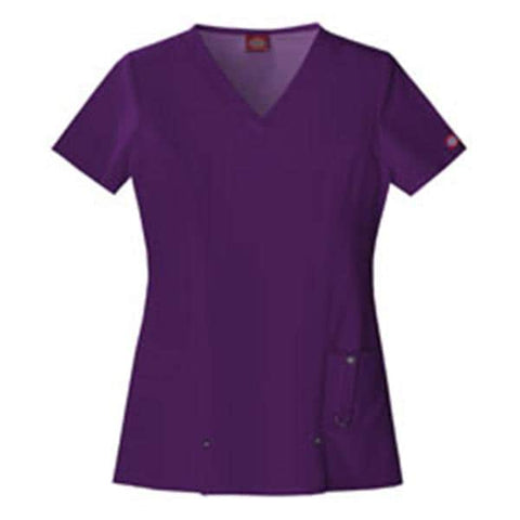 Dickies Shirt Scrub Dickies 82851 Womens 3X Large Eggplant Each - 82851-EGPZ3X