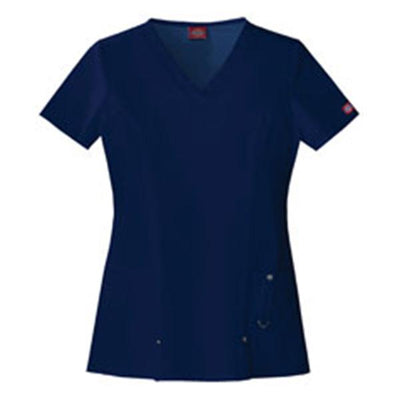 Dickies Shirt Scrub Dickies 82851 Womens Small Navy Each - 82851-NVYZ-S