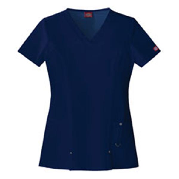 Dickies Shirt Scrub Dickies 82851 Womens 2X Large Navy Each - 82851-NVYZ2X