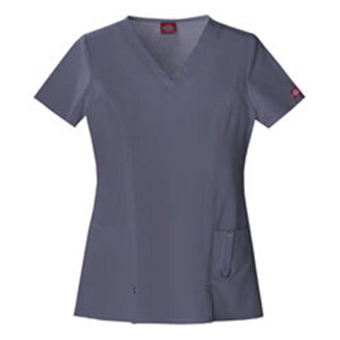 Dickies Shirt Scrub Dickies 82851 Womens 3X Large Pewter Each - 82851-PEWZ3X