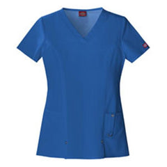 Dickies Shirt Scrub Dickies 82851 Womens Large Royal Blue Each - 82851-RYLZ-L