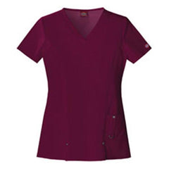 Dickies Shirt Scrub Dickies 82851 Womens 3X Large Wine Each - 82851-WINZ3X