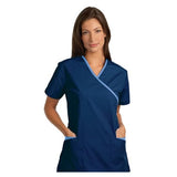 Fashion Seal Shirt Scrub Fashion Seal 7026 Womens 3X Large Navy / Ceil Each - 7026-3XL