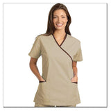 Fashion Seal Shirt Scrub Fashion Seal 7007 Womens Small Tan / Chocolate Each - 7007-S