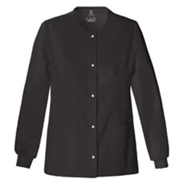 Luxe Jacket Warm-Up 51% Polyester / 46% Rayon / 3% Spandex Twill Black XS 3Pkt Each - 1330-BLKV-XS