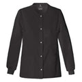 Luxe Jacket Warm-Up 51% Polyester / 46% Rayon / 3% Spandex Luxe Womens Blk Md 3Pkt Each - 1330-BLKV-M