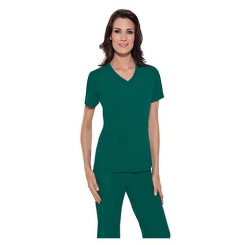 ProFlexibles Shirt Scrub Cherokee 1909 Womens 3X Large Hunter Each - 1909-HNTB-3X
