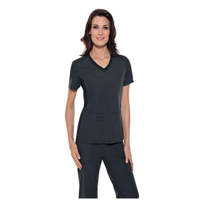 ProFlexibles Shirt Scrub Cherokee 1909 Womens Large Pewter Each - 1909-PWTB-L