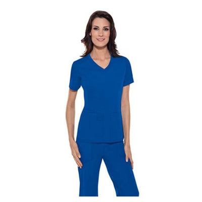 ProFlexibles Shirt Scrub Cherokee 1909 Womens X-Small Royal Blue Each - 1909-RYLB-XS