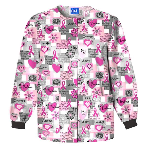 Scrub H.Q. Jacket Warm-Up Words of Love 4X Large Each - 4350-WRDS-4X