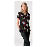 Cherokee Workwear Shirt Scrub 100% Cotton Womens 3X Large 2 Pockets Each - 6875CHKDB3XL