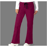 Fashion Seal Scrub Pant Fashion Poplin Womens Large Burgundy Each - 7078-L