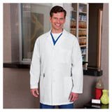 META By White Swan Lab Coat 65% Polyester / 35% Cotton META Fundamentals Mens White 3X Large 34" Each - 15007-011-3X