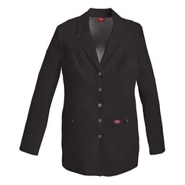 Dickies Lab Coat 75% Polyester / 21% Rayon / 4% Spandex Womens Black Small Each - 82400BLKZ-S