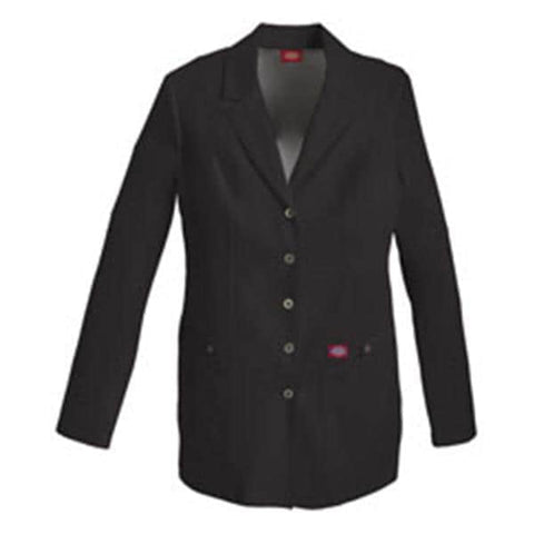 Dickies Lab Coat 75% Polyester / 21% Rayon / 4% Spandex Womens Black 3X Large Each - 82400BLKZ-3X