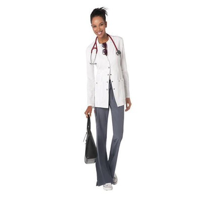 Dickies Lab Coat 75% Polyester / 21% Rayon / 4% Spandex Womens White Large Each - 82400DWHZ-L