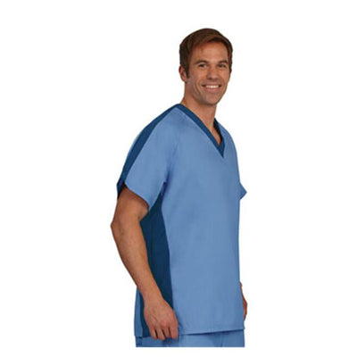 Fashion Seal Shirt Scrub Fashion Seal 7182 Unisex 5X Large Navy / Ceil Each - 7182-5XL