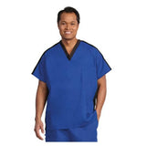 Fashion Seal Shirt Scrub Fashion Seal 7183 Unisex Large Cobalt Blue / Black Each - 7183-L