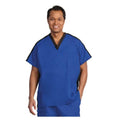 Fashion Seal Shirt Scrub Fashion Seal 7183 Unisex 5X Large Cobalt Blue / Black Each - 7183-5XL