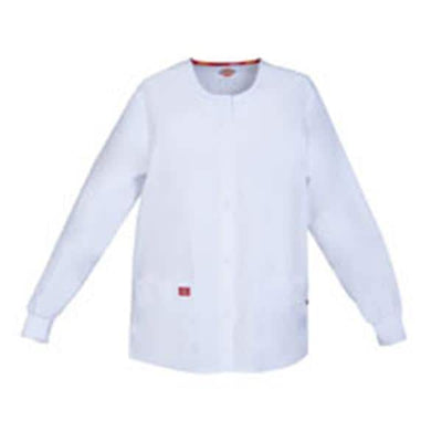 Dickies Jacket Warm-Up Womens White 5X Large 2 Pockets Each - 86306-WHWZ5X