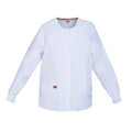 Dickies Jacket Warm-Up 55% Cotton / 45% Polyester Womens White 5X Large 2 Pockets Each - 86306-WHWZ4X
