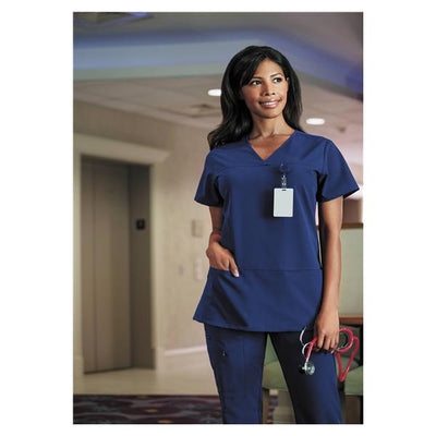 Jockey (TM) Scrubs Shirt Scrub Jockey 2299 Womens 2X Large New Navy Each - 2299-054-2X