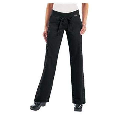 Koi by Kathy Peterson Scrub Pant 713 Womens 3X Large Petite Black Each - 713P-02-3XL