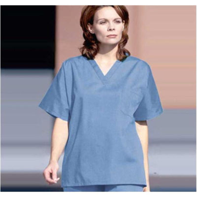 Fashion Seal Shirt Scrub Fashion Blend Unisex Large Ceil Blue Each - 78703-L