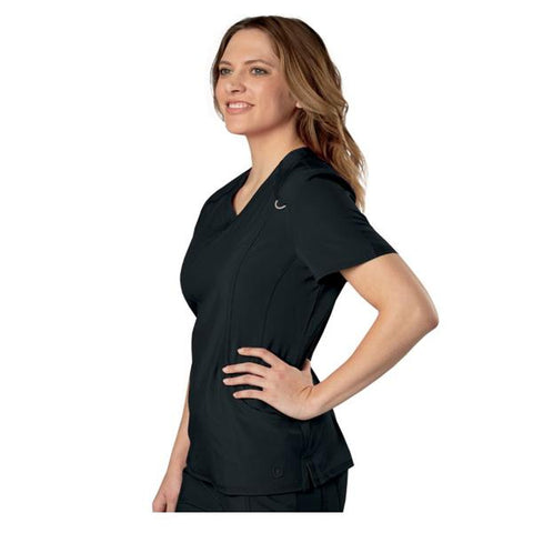 Urbane (TM) Shirt Scrub Urbane 9015 Motivate Womens Small Black Each - 9015-BKFS-S
