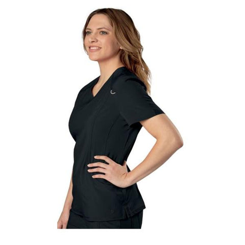 Urbane (TM) Shirt Scrub Urbane 9015 Motivate Womens Large Black Each - 9015-BKFS-L