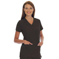 Jockey (TM) Scrubs Shirt Scrub Jockey Womens 2X Small Black Each - 2206-015-XXS