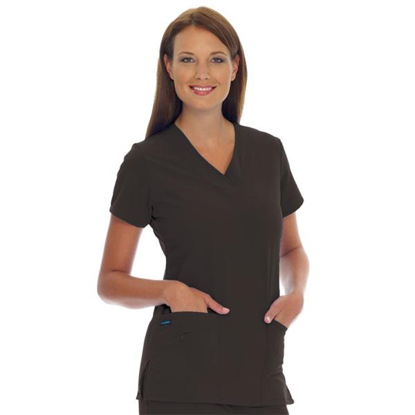 Jockey (TM) Scrubs Shirt Scrub Jockey Womens 2X Small Black Each - 2206-015-XXS