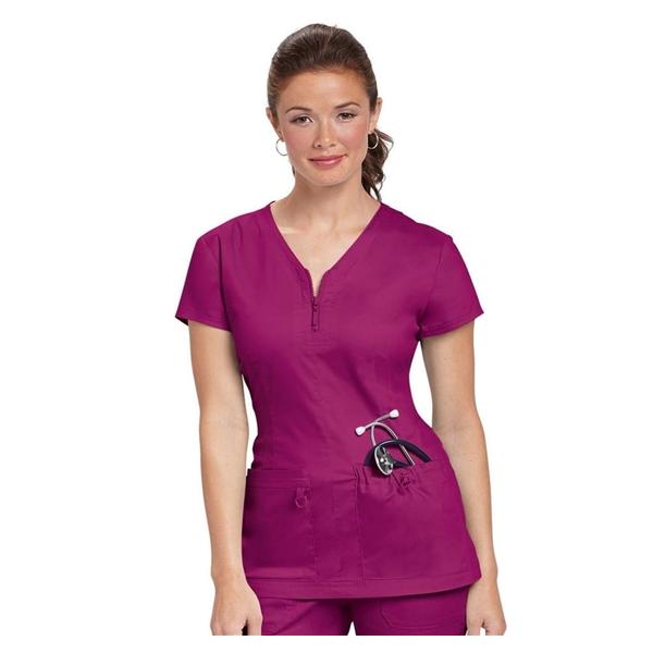 koi Design LLC Shirt Scrub Mackenzie Womens Large Raspberry Each - 204-73-SMALL