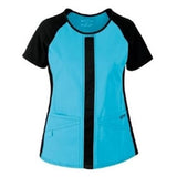 Strategic Partners, Inc Shirt Scrub Cherokee Womens 2X Large Turquoise Each - 2805-TRQB-2XL