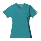 Strategic Partners, Inc Shirt Scrub Cherokee Womens Small Teal Blue Each - 2824-TELB-S