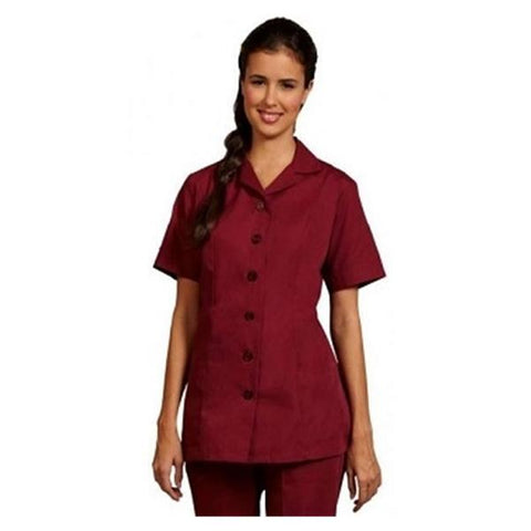 Fashion Seal Shirt Scrub Princess Womens Large Burgundy Each - 315-LARGE