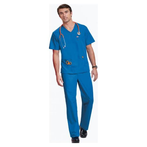 Orange Standard Shirt Scrub Orange Standard G3107 Balboa Unisex X-Small Royal Blue Each - G3107-20-XXS