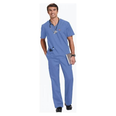 Orange Standard Shirt Scrub Orange Standard G3107 Balboa Unisex X-Small Ceil Blue Each - G3107-42-XXS