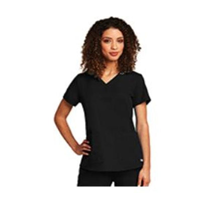 Grey's Anatomy (TM) Shirt Scrub Greys Anatomy™ Missy Womens Large Black Each - 71166-01-L