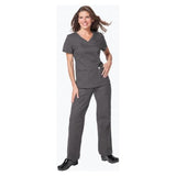 Koi by Kathy Peterson Shirt Scrub 247 Nicole Womens X-Large Steel Grey Each - 247-24-XL