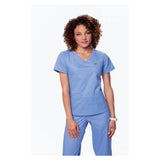 Koi by Kathy Peterson Shirt Scrub 247 Nicole Womens Small Ceil Blue Each - 247-42-S