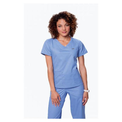 Koi by Kathy Peterson Shirt Scrub 247 Nicole Womens X-Large Ceil Blue Each - 247-42-XL