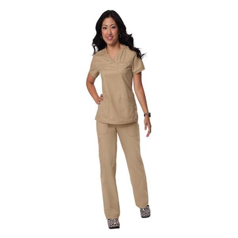 Koi by Kathy Peterson Pant Scrub 713 Womens X-Small Camel Each - 713-07-XS