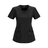 Cherokee Workwear Shirt Scrub Cherokee Womens X-Small Black Each - 2624A-BAPSXS