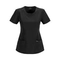Cherokee Workwear Shirt Scrub Cherokee Womens Small Black Each - 2624A-BAPS-S