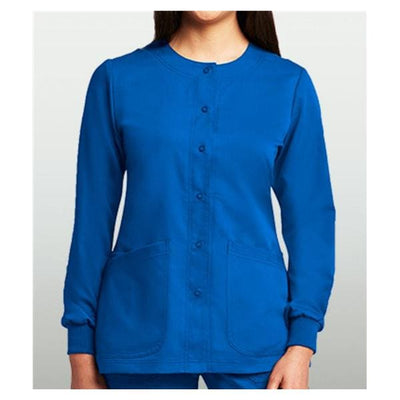 Grey's Anatomy (TM) Jacket Warm-Up 77% Polyester / 23% Rayon Womens Royal X-Small 4 Pockets Each - 4450-08-XS