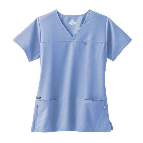 Jockey (TM) Scrubs Shirt Scrub Jockey 2299 Womens 3X Large Ceil Blue Each - 2299-046-3X